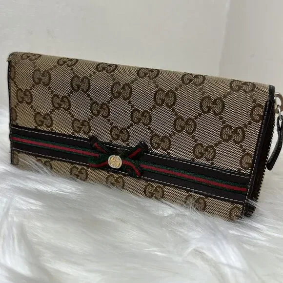💯Authentic Gucci Zipped Long Wallet with Cherryline 🍀 - Picture 15 of 15